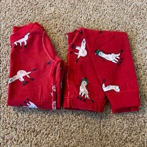 Hanna Andersson Llama Organic Cotton Pajamas - size 6-7